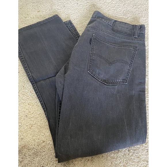 Men's Levis 513 Black Jeans-Straight Leg-Great Condition-Size‎ 36 X30 - Picture 1 of 12